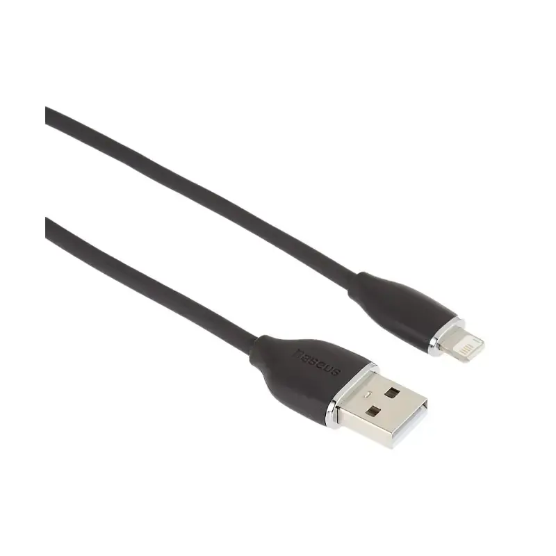 Baseus Cable Type-C To IP 2.4A 1.2M BLACK CAGD000001 کابل شارژ باسئوس
